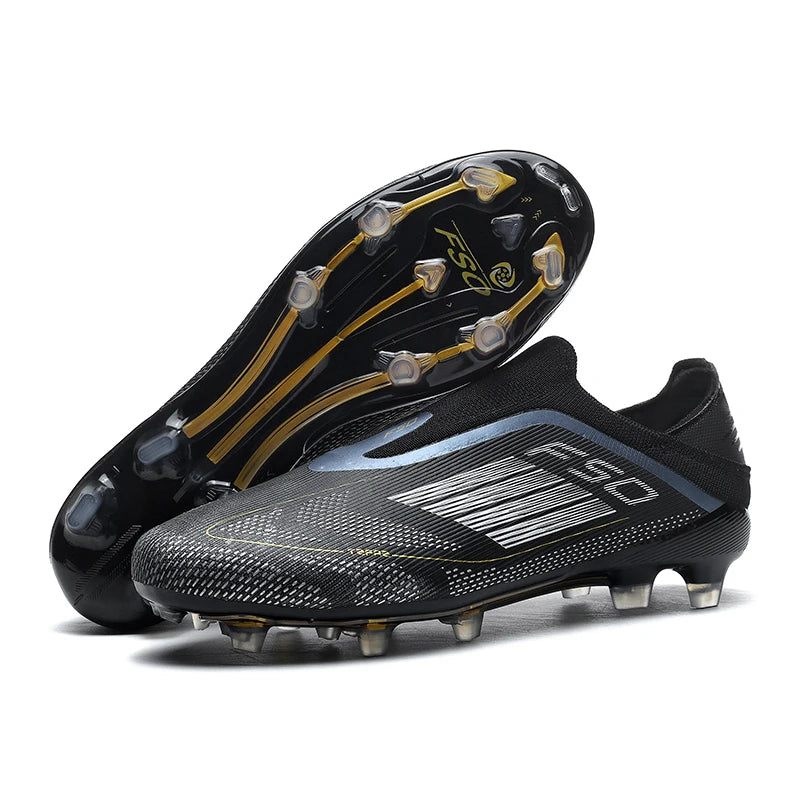 Lamine Yamal Style Laceless Soccer Shoes Cleats FG TF Youth Adult