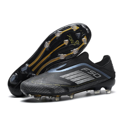 Lamine Yamal Style Laceless Soccer Shoes Cleats FG TF Youth Adult