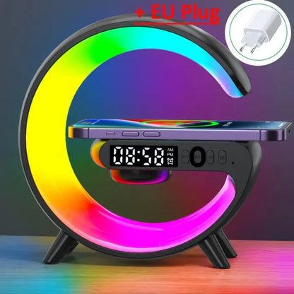 Multifunction IPhone/Samsung Wireless Charger/Phone Charging Station wt Clock - The GoatFind