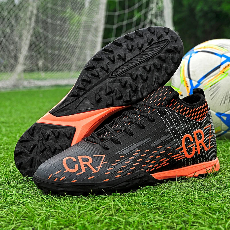 Ronaldo Style CR7 High top Best Soccer Cleats Shoes Youth/Kids Indoor/Outdoor