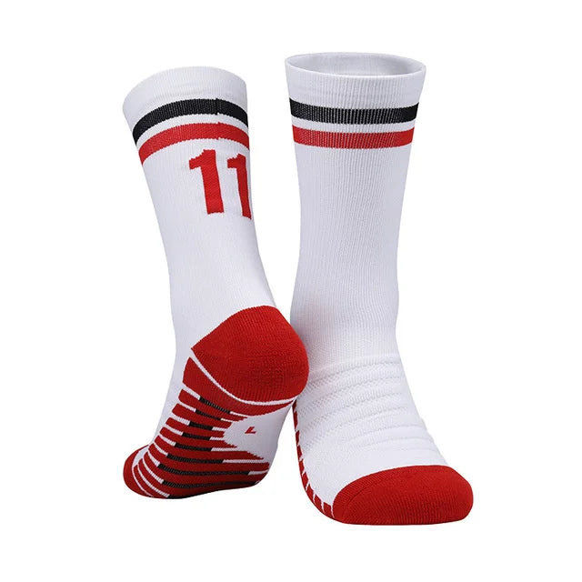 Messi/Ronaldo Soccer Socks with Number 10/7 Kids/Adult Football Socks