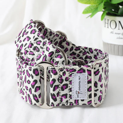 Italian Greyhound/Whippet Martingale Adjustable patterned Dog collar - The GoatFind