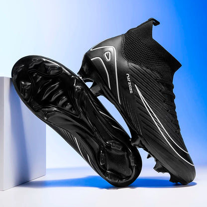 New Ronaldo Style CR Soccer Cleats/High Top TF/FG Shoes Adult/Youth - The GoatFind