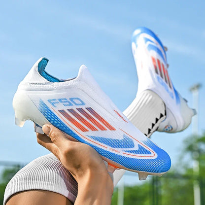 Laceless Soccer Cleats Messi/Salah/Yamal F50 Style Shoes Without lace Youth - The GoatFind