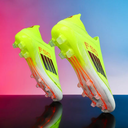 Lamine Yamal Style Laceless Soccer Shoes Cleats FG TF Youth Adult