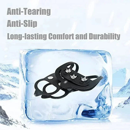 8 Teeth Ice Gripper Spike for Shoes/Anti-Slip/Hiking/Climbing Snow - The GoatFind