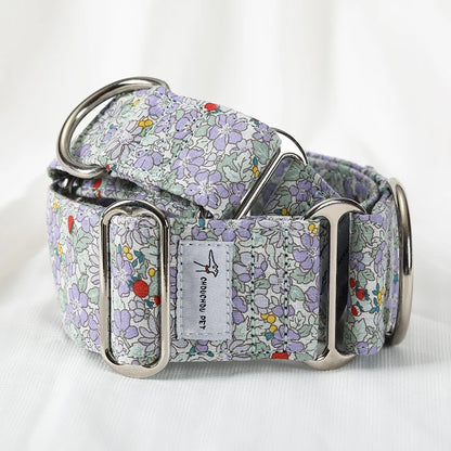 Italian Greyhound/Whippet Martingale Adjustable patterned Dog collar - The GoatFind