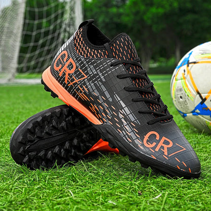 Ronaldo Style CR7 High top Best Soccer Cleats Shoes Youth/Kids Indoor/Outdoor - The GoatFind