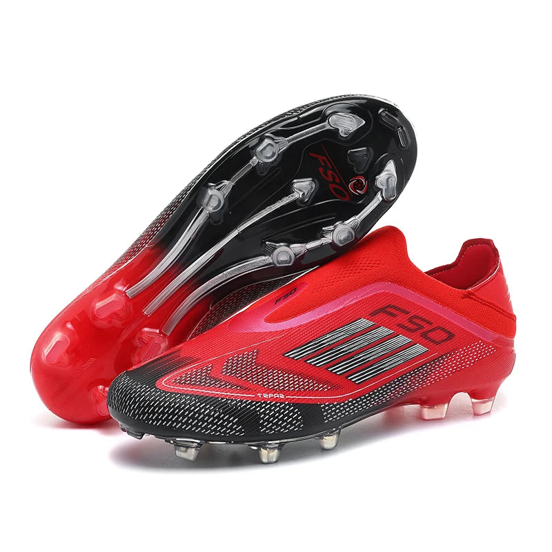 Lamine Yamal Style Laceless Soccer Shoes Cleats FG TF Youth Adult