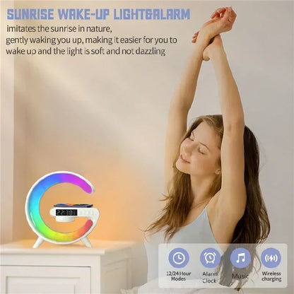 Multifunction IPhone/Samsung Wireless Charger/Phone Charging Station wt Clock - The GoatFind
