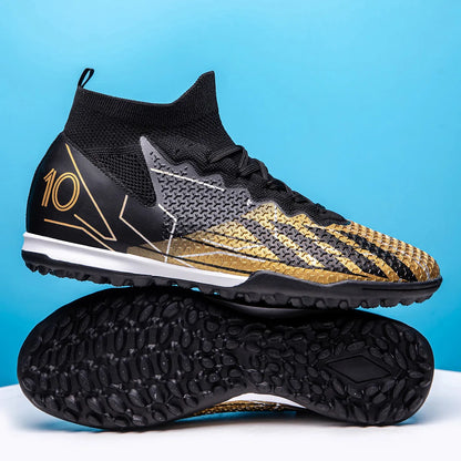 Messi Style High Top Soccer Cleats/TF/FG Professional Football Shoes - The GoatFind
