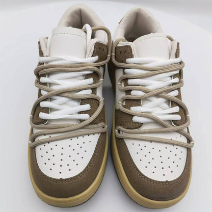 Giovanna Renzo Dunk Low Force Sneakers/Lace up Board Shoes - The GoatFind