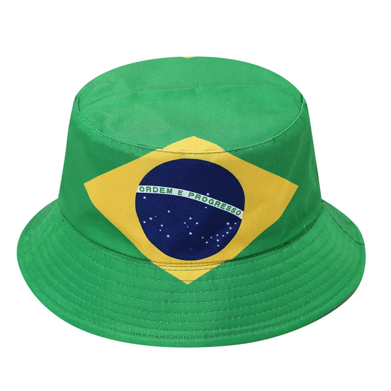 2026 Soccer World Cup National Flag Bucket Hat Reversible Sun Hat