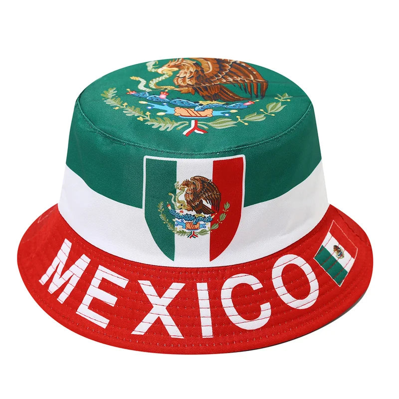 2026 Soccer World Cup National Flag Bucket Hat Reversible Sun Hat