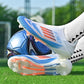 Laceless Soccer Cleats Messi/Salah/Yamal F50 Style Shoes Without lace Youth