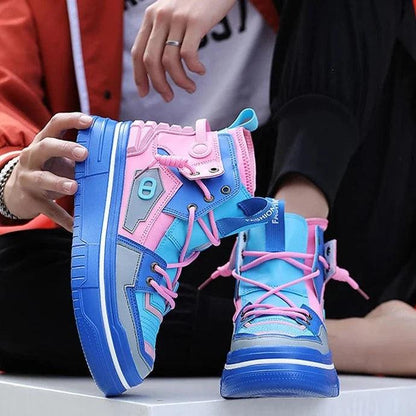 Giovanni Renzo Mens High Top Designer Sneakers/Thick Platform Sole Shoes - The GoatFind
