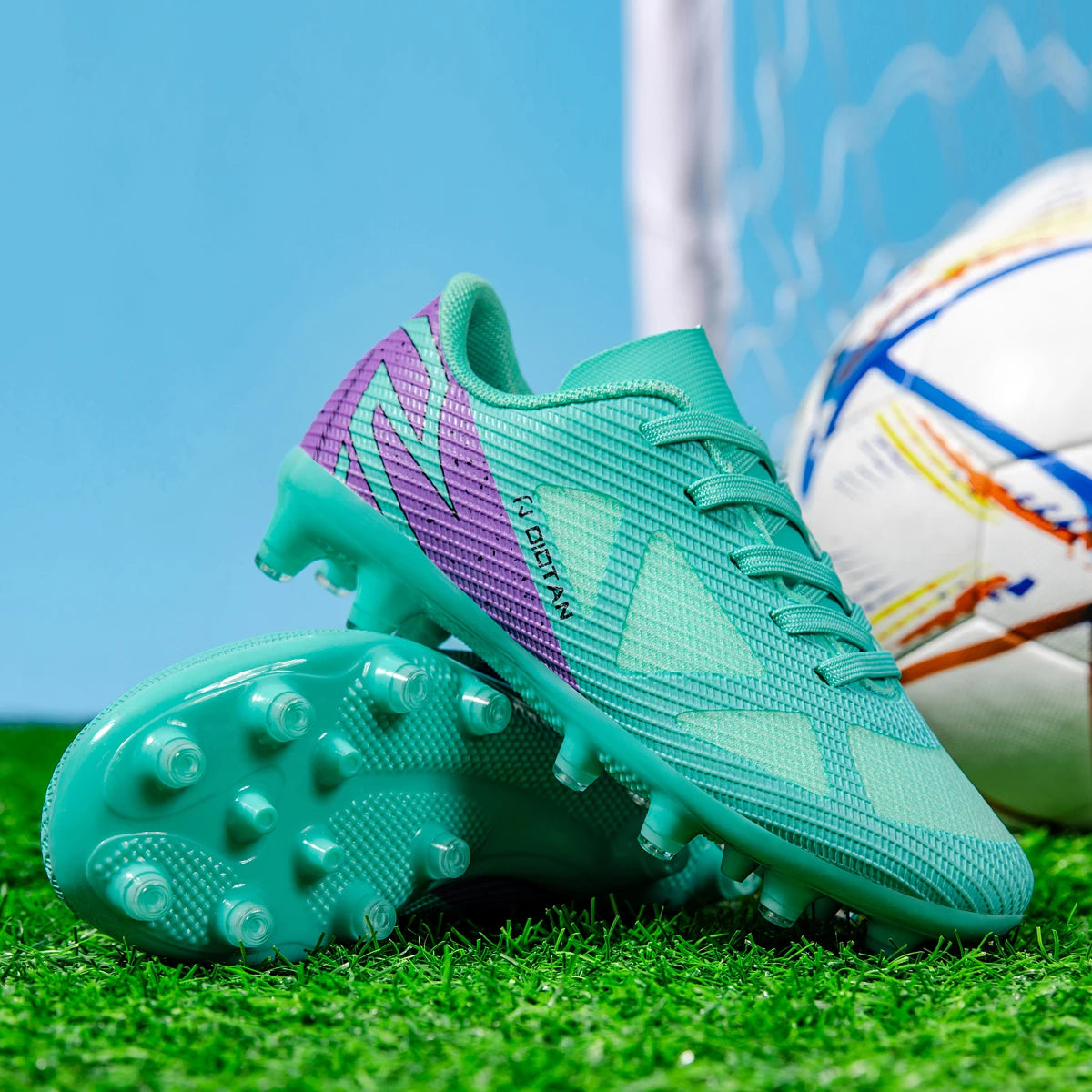 Star Line Low Ankle lightweight soccer Cleats/shoes with FG/AG Kids