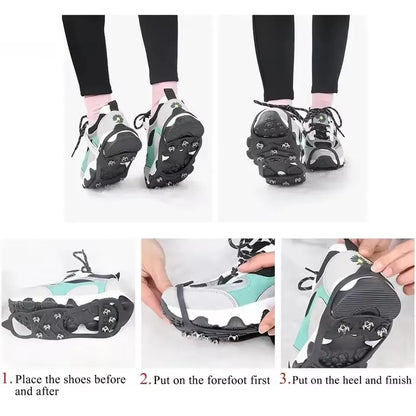 8 Teeth Ice Gripper Spike for Shoes/Anti-Slip/Hiking/Climbing Snow - The GoatFind