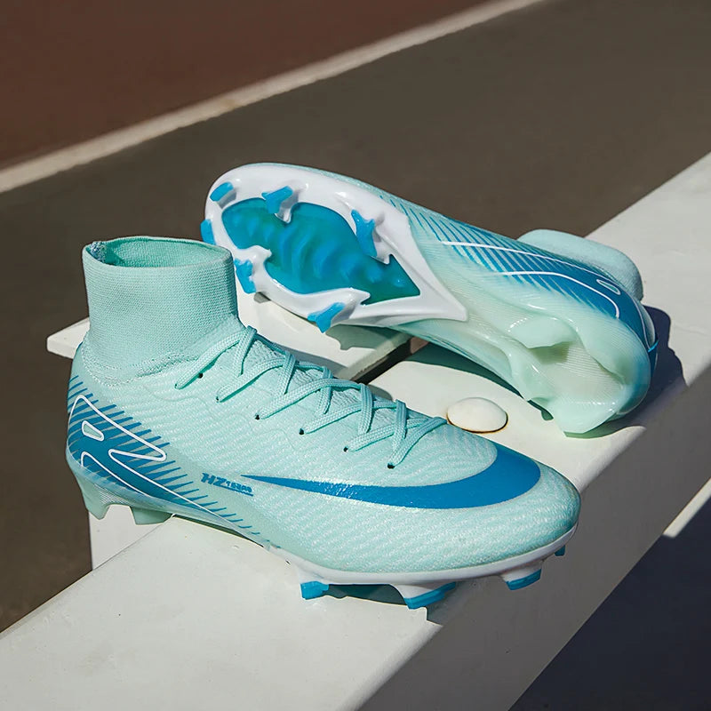 New Kylian Mbappe Style Soccer Cleats/Super High-quality TF/FG Fly Shoes