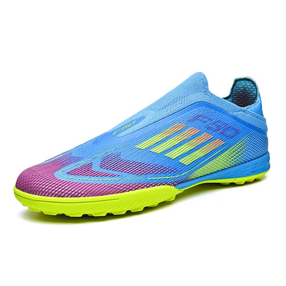 Laceless Soccer Cleats Messi/Salah/Yamal F50 Style Shoes Without lace Youth - The GoatFind