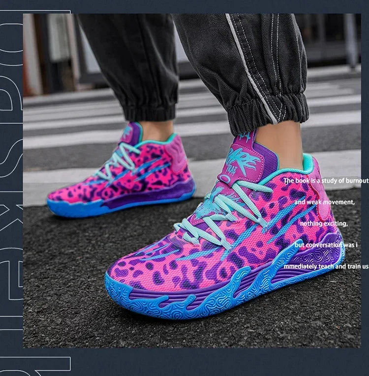 Bare Toxic "Neon Flux" High-Top Basketball Shoes -Newest Sports Sneakers