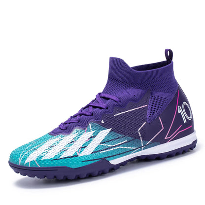 Messi Style High Top Soccer Cleats/TF/FG Professional Football Shoes - The GoatFind