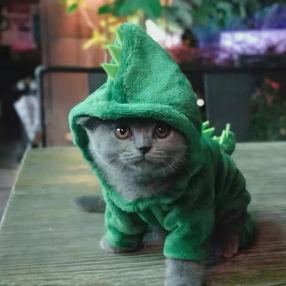 Barky Small Dog Clothes Jumpsuits/Cat Soft Warm Costume - The GoatFind