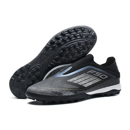 Lamine Yamal Style Laceless Soccer Shoes Cleats FG TF Youth Adult