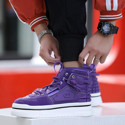 Giovanni Renzo Mens High Top Designer Sneakers/Thick Platform Sole Shoes - The GoatFind