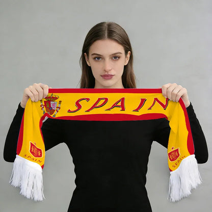 2026 Soccer World Printed Fan Scarf Flannel Tassel Football Cheering Cup
