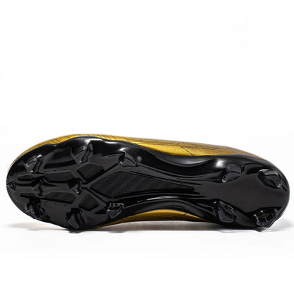 Premium Lionel Messi Style Gold Soccer Shoes TF/FG football Cleats Youth - The GoatFind