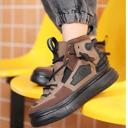 Giovanni Renzo Mens High Top Designer Sneakers/Thick Platform Sole Shoes - The GoatFind
