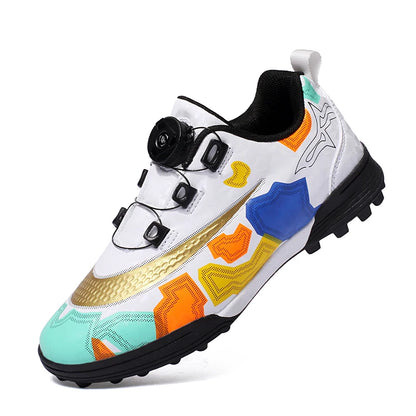 Indoor Kid's Soccer Shoes with auto lace/Training Shoes Non Slip Messi - The GoatFind