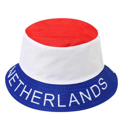 National Flag Bucket 2026 Soccer World Hat Reversible Sun Hat Cup