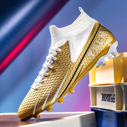 Premium Golden Messi Soccer Cleats/Womens/Mens/Youth - The GoatFind