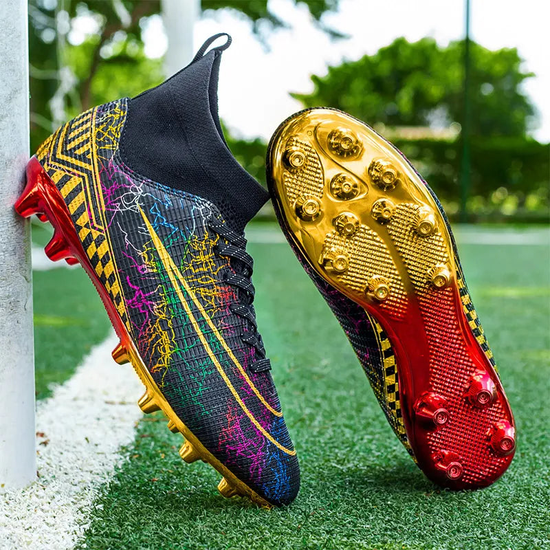 High Quality Golden Boots Soccer Cleats/Neymar Mens Womens Cleats AG FG TF - The GoatFind