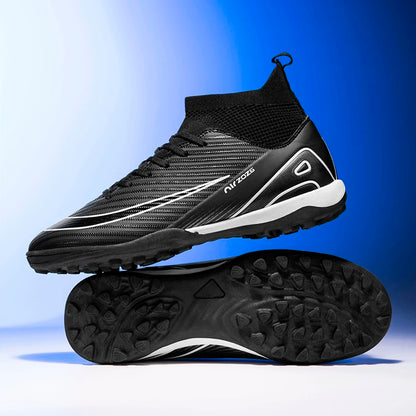 New Ronaldo Style CR Soccer Cleats/High Top TF/FG Shoes Adult/Youth - The GoatFind