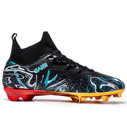 Premium Gold Metal Plated Bottom Soccer Cleats Ronaldo Messi Shoes Style - The GoatFind