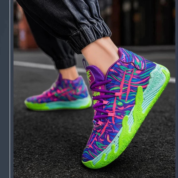 Neon Blast Basketball Shoes/Designer Running Sneakers Shoes - The GoatFind