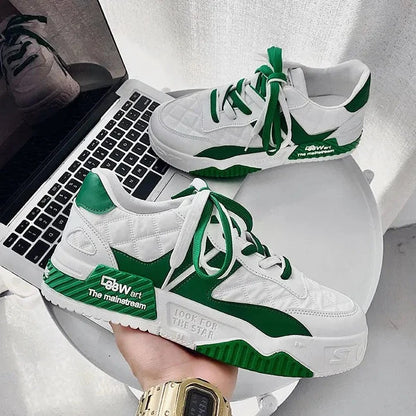 Renzo Premium Two Tones Designer Sneaker Skater Shoes - The GoatFind