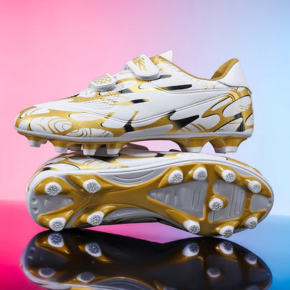 Kids Messi Style Soccer Shoes/Cleats Outdoor Boys Girls FG Boot - The GoatFind