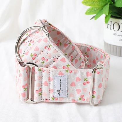 Italian Greyhound/Whippet Martingale Adjustable patterned Dog collar - The GoatFind