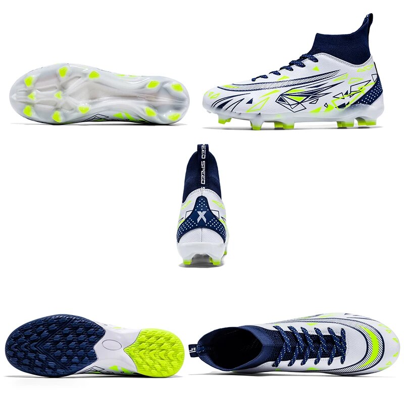 CR7 Quality Soccer Cleats/Ronaldo Neon Soccer Shoes Studded FG AG TF - The GoatFind