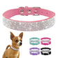 Suede Fiber Crystal Diamond Studded Bling Dog/Cat Fancy Collars Glitter Rhinestone