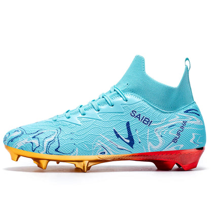 Premium Gold Metal Plated Bottom Soccer Cleats Ronaldo Messi Shoes Style - The GoatFind