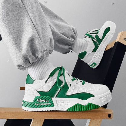 Renzo Premium Two Tones Designer Sneaker Skater Shoes - The GoatFind