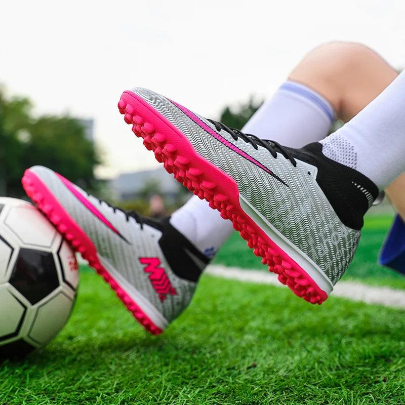 KickMaster Elite Ultralight Ankle Soccer Shoes Ronaldo Cleats - The GoatFind