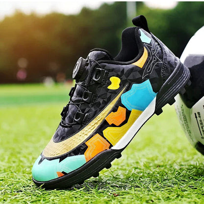 Indoor Kid's Soccer Shoes with auto lace/Training Shoes Non Slip Messi - The GoatFind