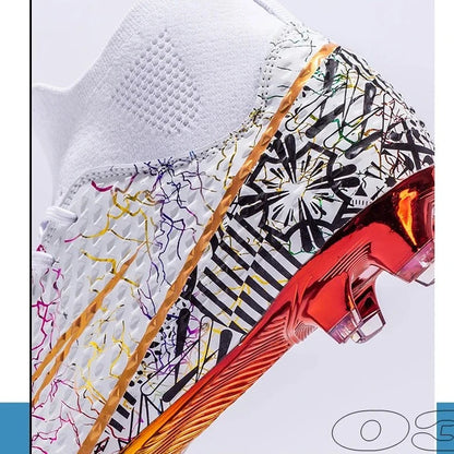 CR High Top Golden Soccer Cleats/Gold Plated Soles - The GoatFind