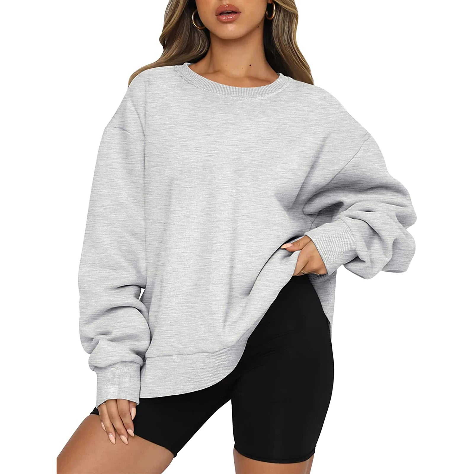 CHICAGO Womens Thick Long Sleeve Loose Short Sweatshirt - The GoatFind